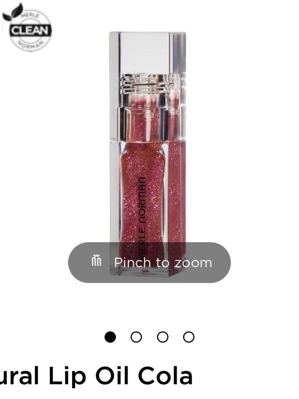 New Merle Norman Shimmer Lip Oil - Cola